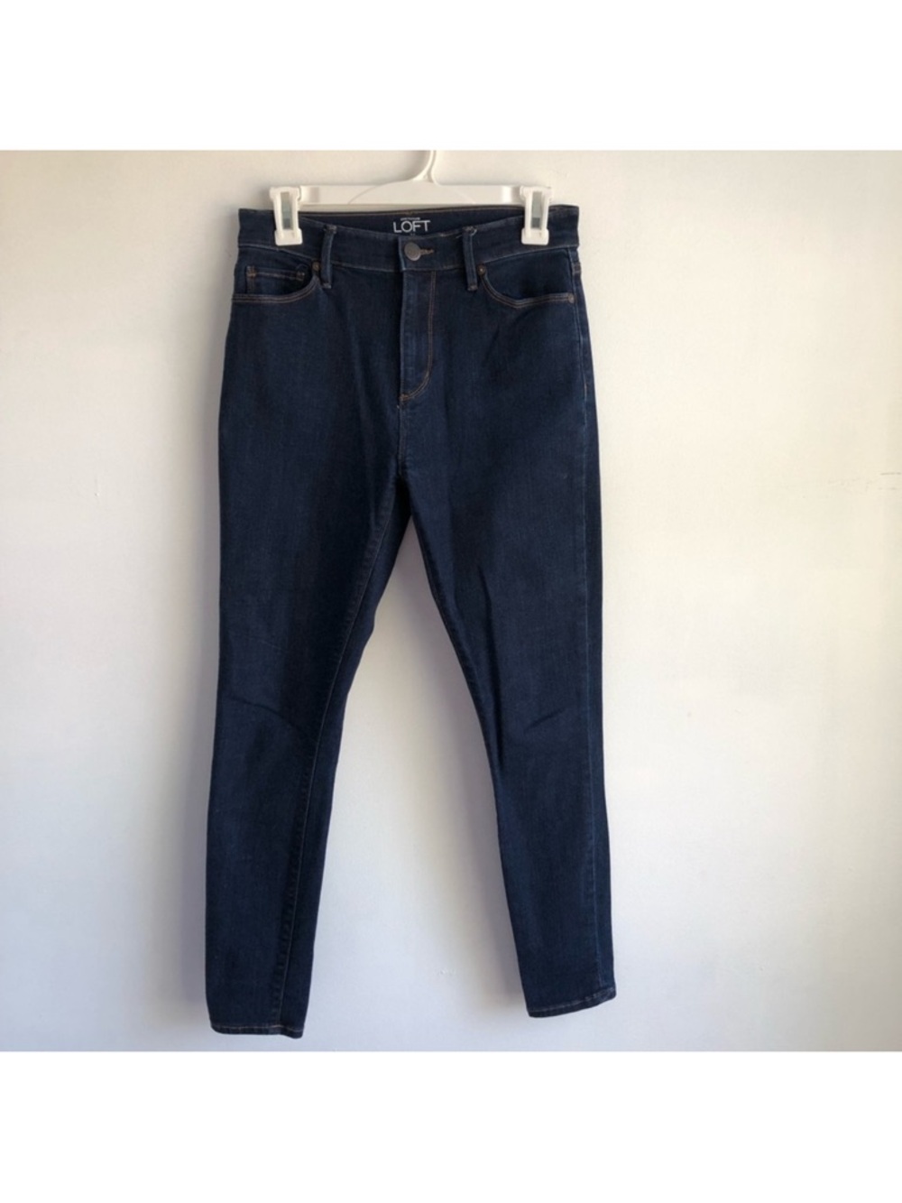 Loft High Rise Ankle Jeans Size 2 Dark Wash